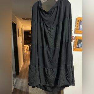 Avenue plus size knit and rayon skirt